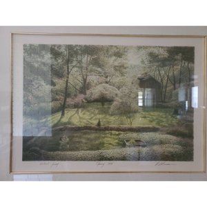 Harold Altman Large Framed/Matted Original Artist Proof Landscape Lithograph